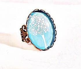 Adjustable Cabochon Tree Ring 